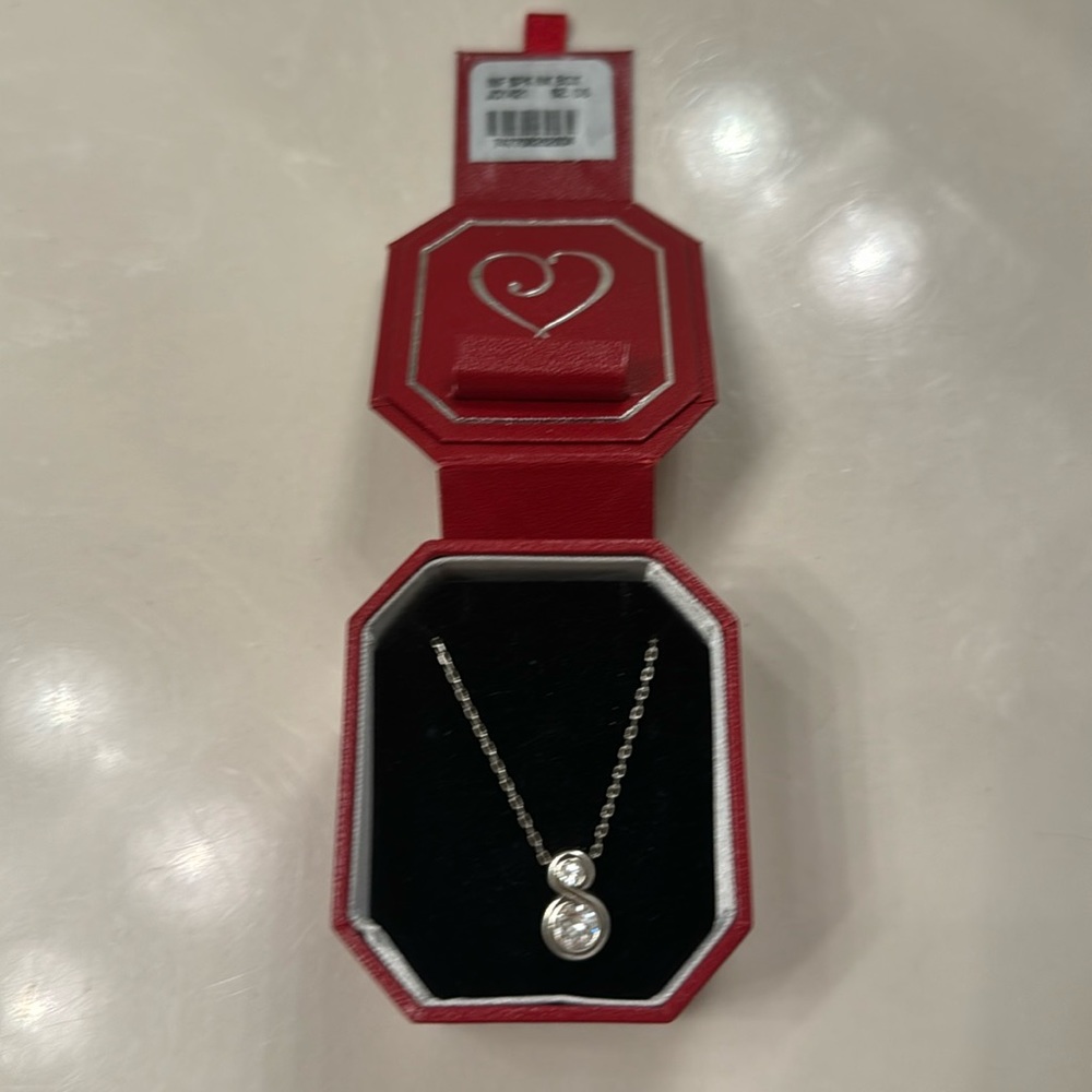 Brighton infinity sparkle necklace Never worn